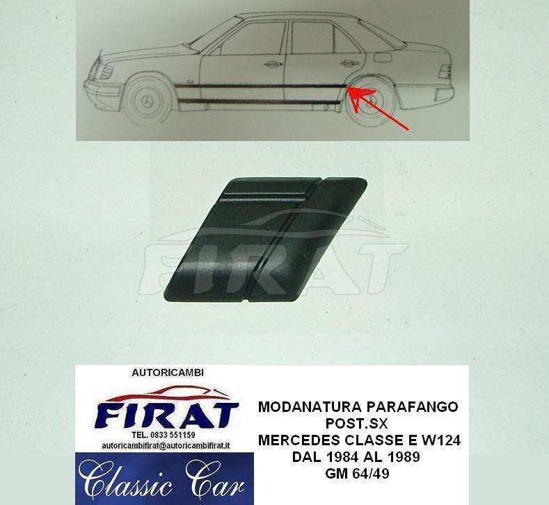 MODANATURA PARAFANGO MERCEDES W124 POST.SX